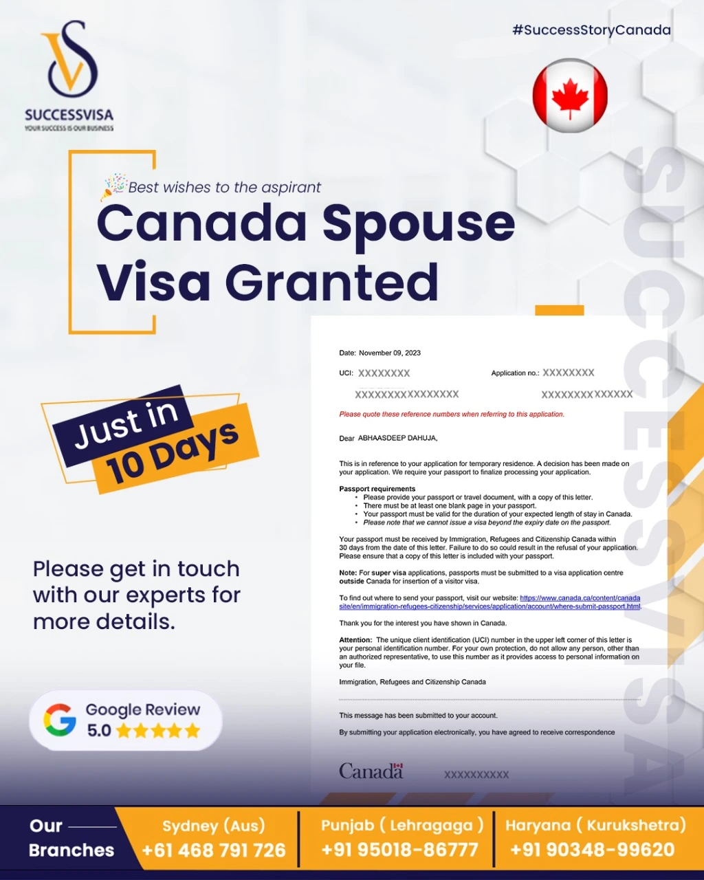 Canada Spouse Visa 12 Nov